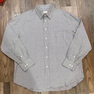 Brioni Black & White Micro-Check Dress Shirt